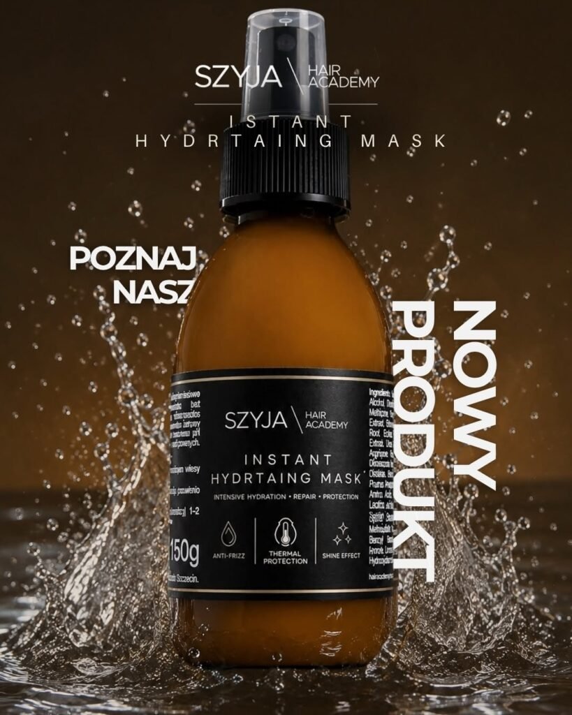 SZYJA Instant Hydrating Mask — nawilżająca maska do włosów w sprayu, 150 g