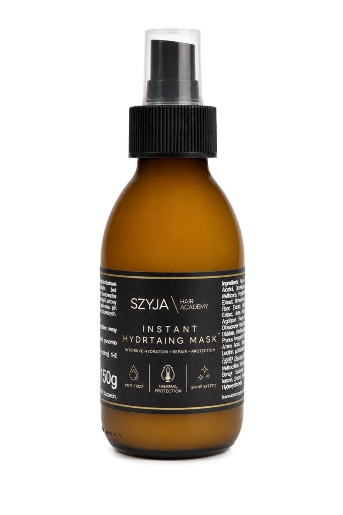 SZYJA Instant Hydrating Mask — nawilżająca maska do włosów w sprayu, 150 g